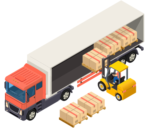大型トラック(10t車)搬入搬出可能